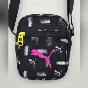 PUMA Crossbody Bag Lightweight & Compact Black White